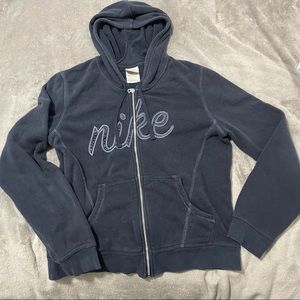 Vintage Nike Navy Blue Zip up